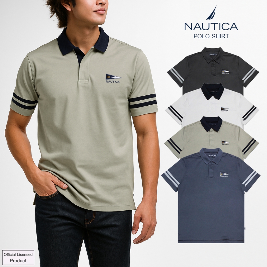 NAUTICA POLO เสื้อโปโล K47101 3DZ เขียว