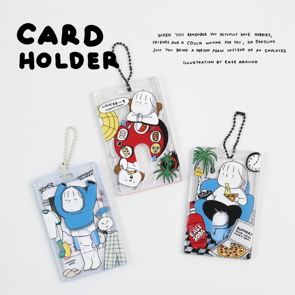 CARD HOLDER ที่ใส่บัตรพนักงาน ใส่รูปถ่าย อะคริลิกใส | ease around