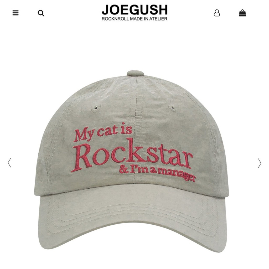 ส่งต่อหมวก joegush rockstar cat nylon cap