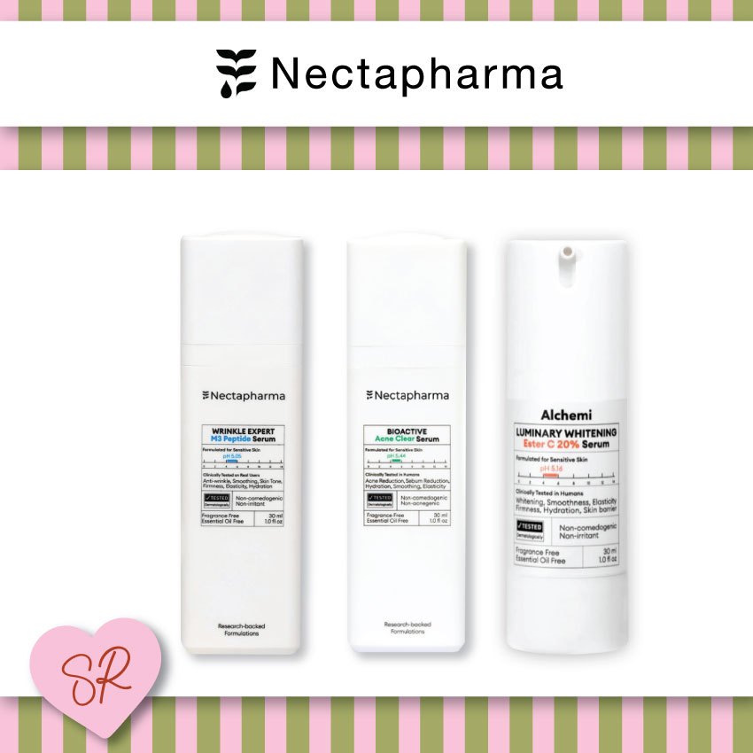 Nectapharma WRINKLE EXPERT M3 Peptide Serum/Luminary Whitening Ester C 20% /BIOACTIVE Acne Clear