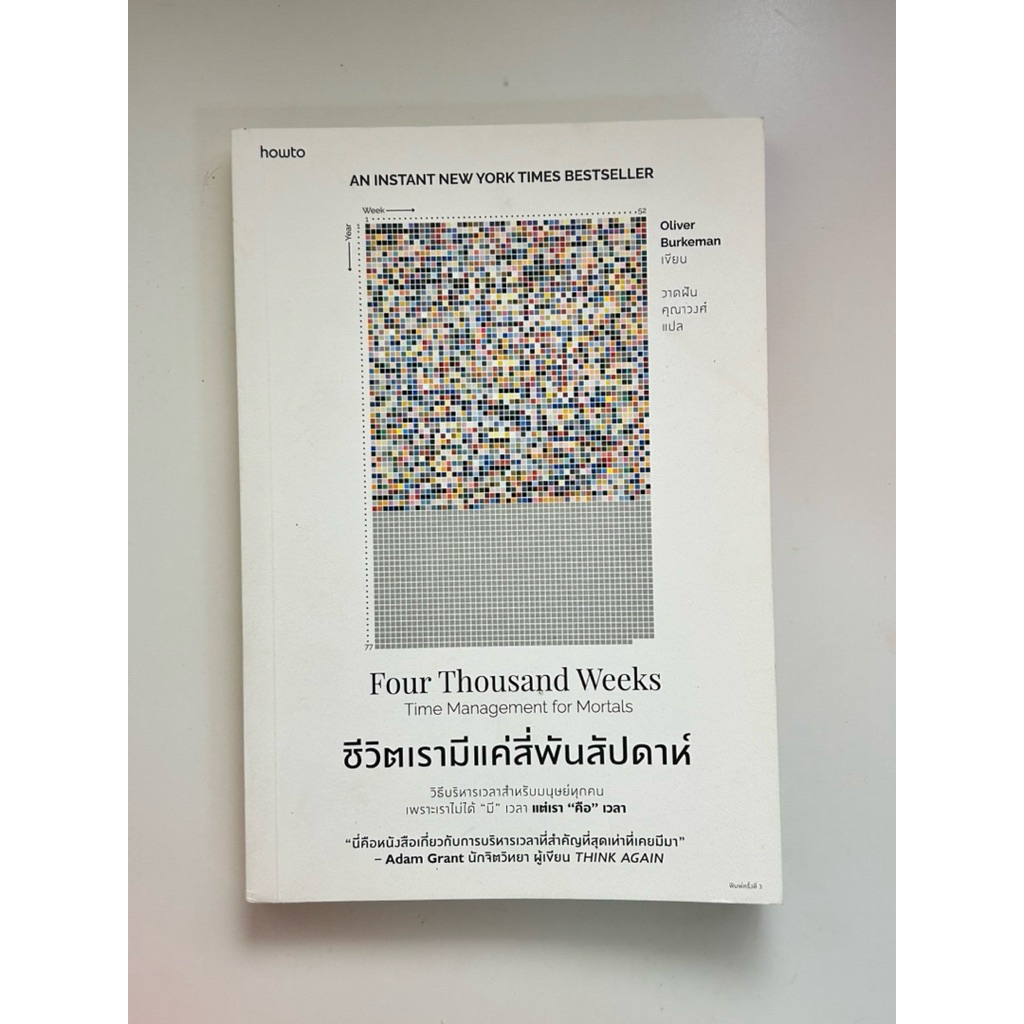 (มือสอง/second hand) หนังสือ ชีวิตเรามีแค่สี่พันสัปดาห์ Four Thousand Weeks By Oliver Burkeman