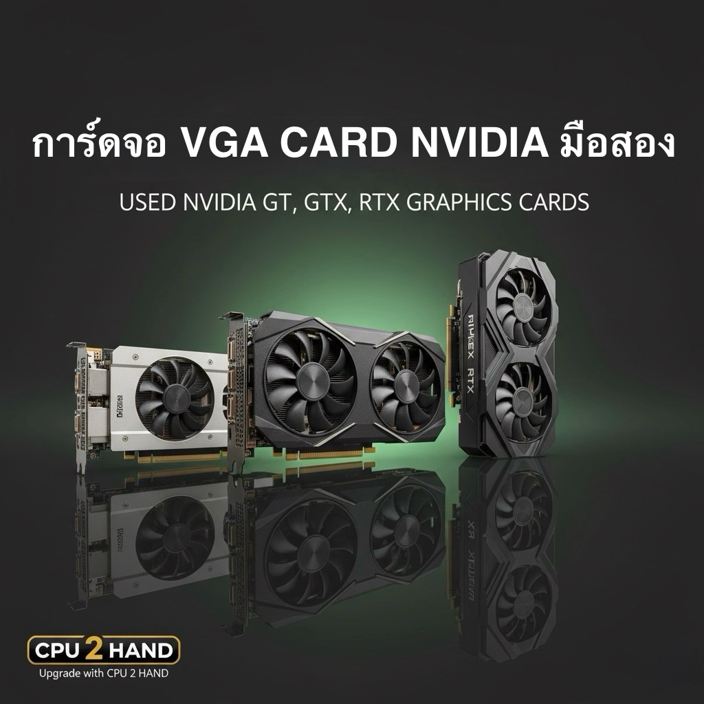 การ์ดจอ VGA CARD NVIDIA หลายรุ่น GT, GTX, RTX พร้อมประกันร้าน  GT730 GTX1050ti GTX980 GTX960