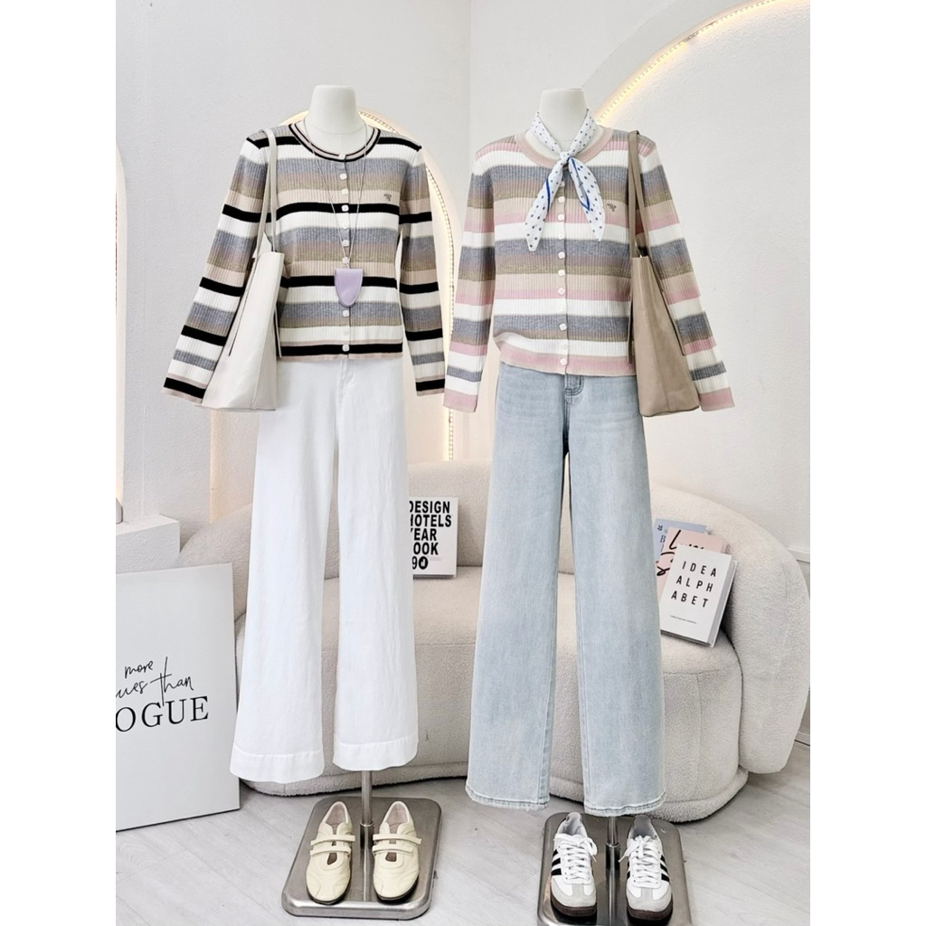 NN750 เสื้อไหมพรมคาร์ดิแกน WA YA 🌻