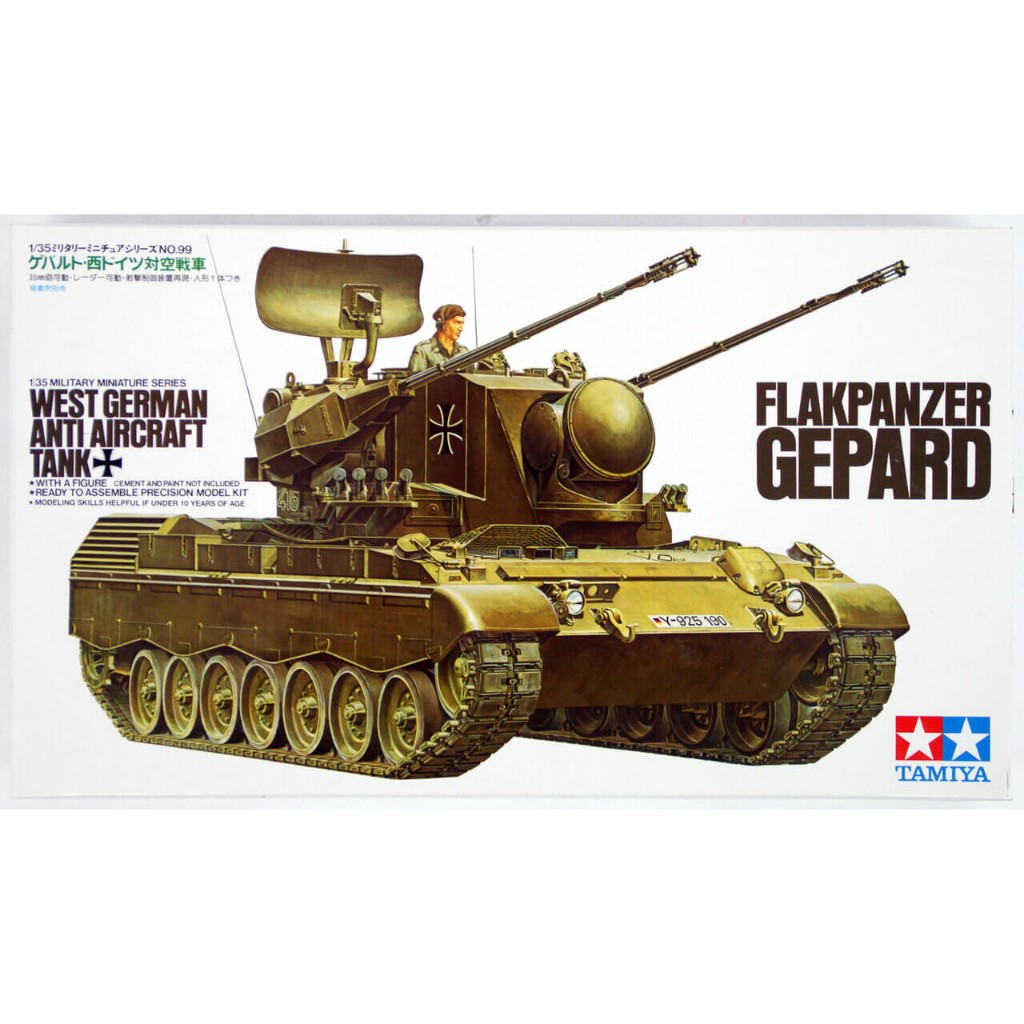 4950344995516 Tamiya 35099 West German Anti Aircraft Tank Flkpnzr Gepard