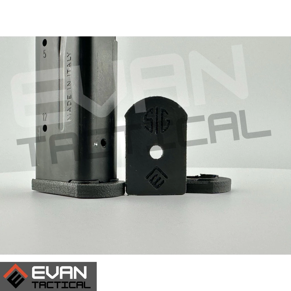 Evantactical P365 XL Base Plate – ส้นเรียบ P365 XL เปลี่ยนใส่กับ 12 เดิม) — ไม่เพิ่มความจุ