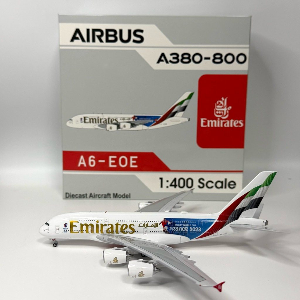 โมเดลเครื่องบิน Emirates A380-800 A6-EOE Aviation400 [พร้อมส่ง]