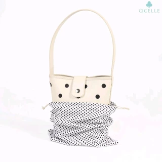 Polka Dots Bucket Bag กระเป๋า แบรนด์ CICELLE (ซีเซล) 1679