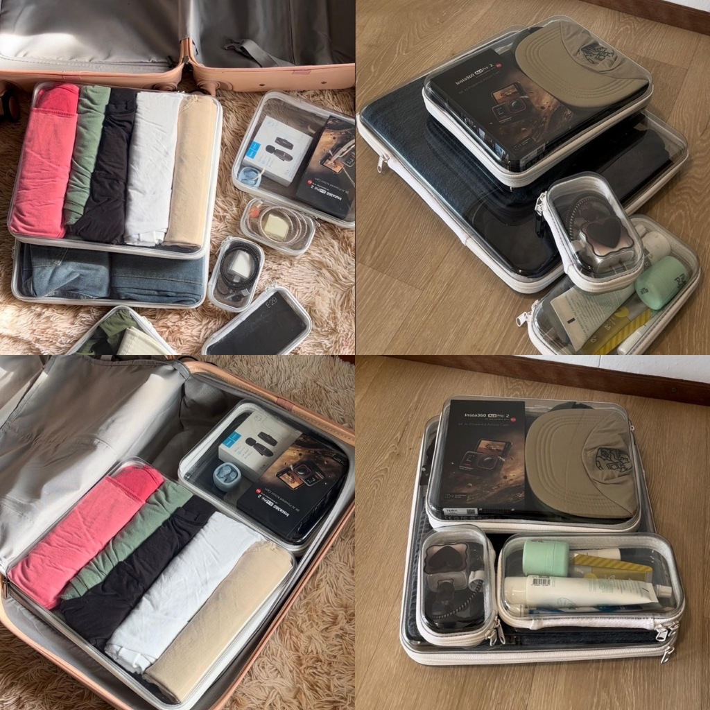 Brickbox 4 size (S,M,L,XL) กล่องพลาสติกใส กล่องจัดระเบียบ กล่องเก็บของอเนกประสงค์ แบบใส มีซิป สามารถพกพาได้