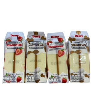 มูสเค้ก นมช็อคโกเเลต นมสตรอว์เบอร์รี่ 95g.