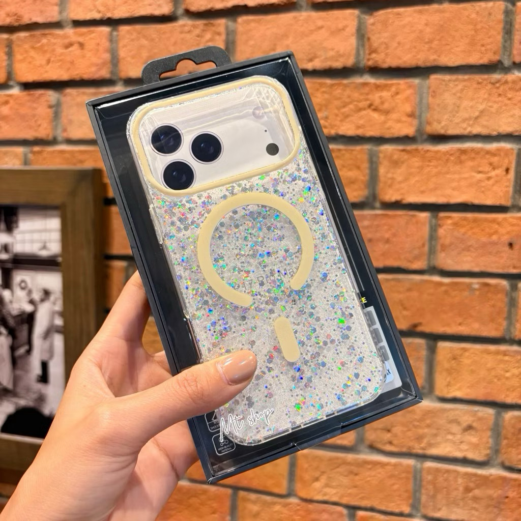🎉Popphone เคสแม่เหล็กกลิตเตอร์ สำหรับ iP 17 17pro 17promax