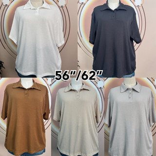 Goodly เสื้อโปโล ไซส์ใหญ่ กระดุม 56“/62”