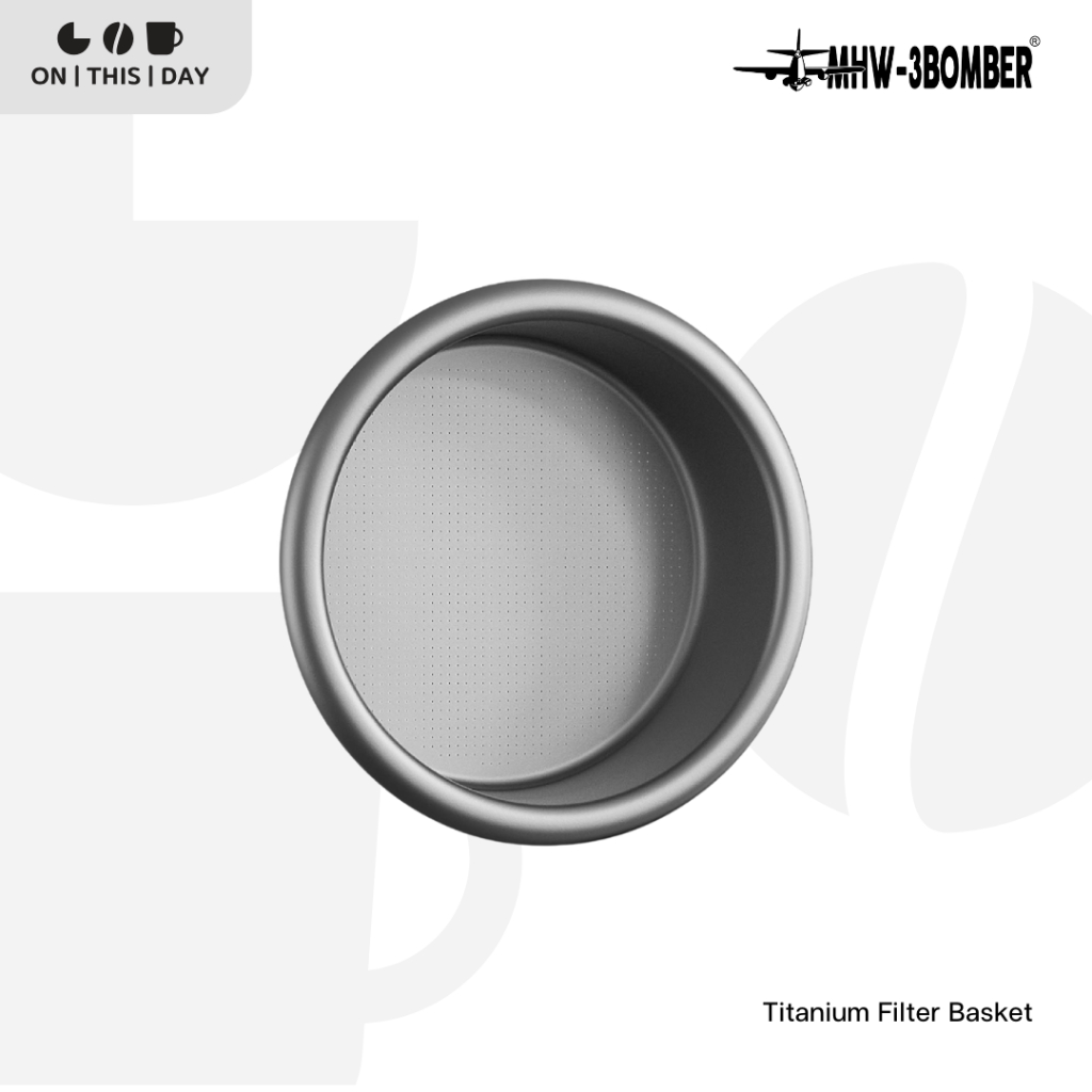 MHW-3BOMBER Titanium Filter Basket ตะกร้ากรองผงกาแฟ สำหรับก้านชง ขนาด 58 mm