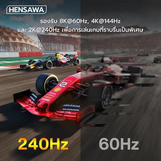HENSAWA รุ่น VC126 สาย Mini Displayport To DisplayportDP 1.4 รองรับ 8K 60Hz MiniDP Thunderbolt2 to Displayport