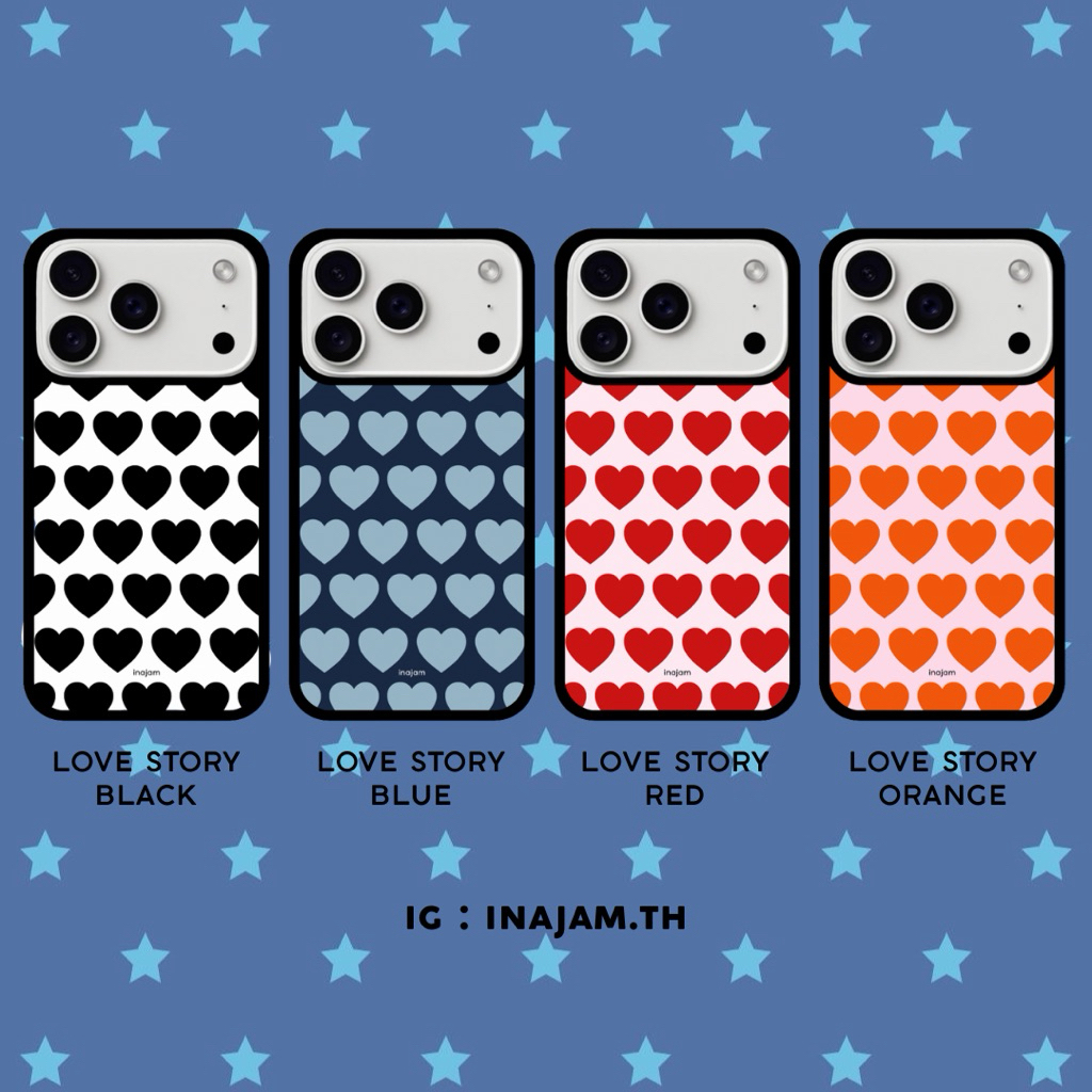 เคสไอโฟนแบรนด Inajam Collection Love Story