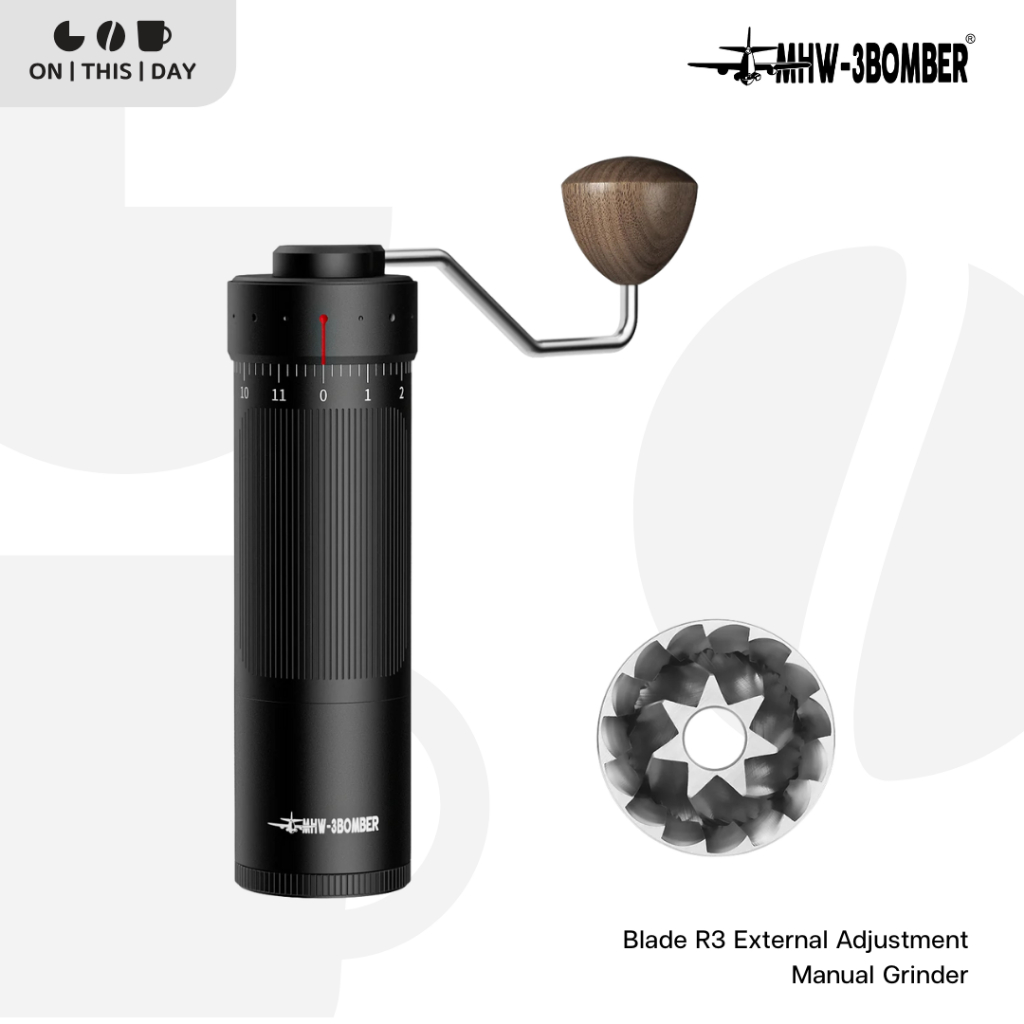 MHW-3BOMBER Blade R3 External Adjustment Manual Grinder เครื่องบดกาแฟมือหมุน