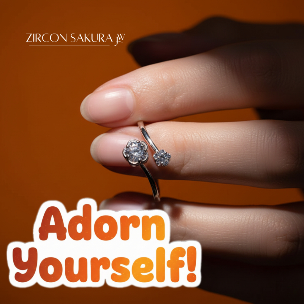 OUTLETS ล้างสต็อกจากโรงงานตรง แหวน Zircon Sakura แหวนเพชร แหวนเงิน Valentine ของขวัญ แหวนแฟชั่น