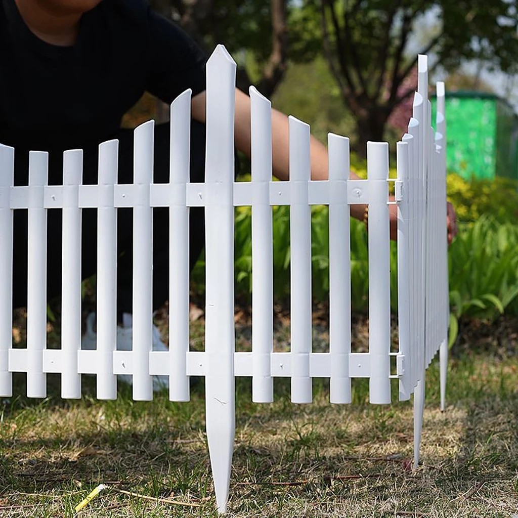 รั้วตกแต่งสวน DIY PVC กลางแจ้ง ทนทาน ติดตั้งง่าย thumbnail 3