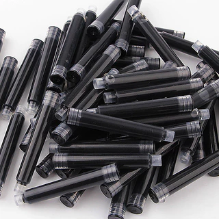 หมึกหลอด หลอด ขายส่ง 2.6/3.4mm ตลับหมึก นำ้หมึก สีดำ สีฟ้า สีแดง สำหรับปากกาหมึกซึม ไส้ปากกาหมึกซึม