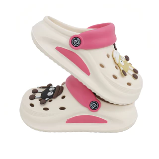 รองเท้าแตะพื้นหนารองเท้าแตะนุ่มกันลื่น Girls' sandals ลำลอง​เป็นที่นิยมหัวโตกลางแจ้ง​