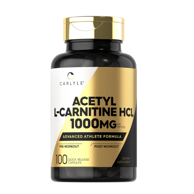 Acetyl L-Carnitine HCL 1000mg per serving | 100 Capsules
