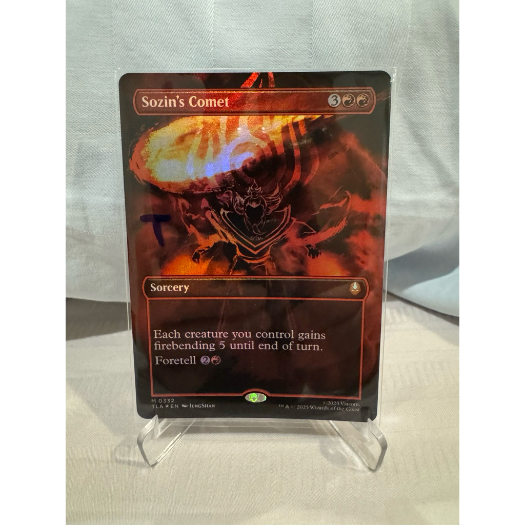 MTG Avatar: The Last Airbender Variants Foil: Sozin's Comet (0332 - Borderless)