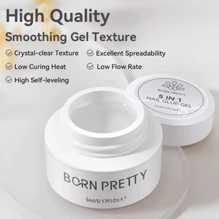 Born pretty 5in1 เจลติดเล็บ ปั่นรูปทรง ติดอะไหล่เล็บ Top coat เปลี่ยนแพ็คเกจใหม่นะคะ