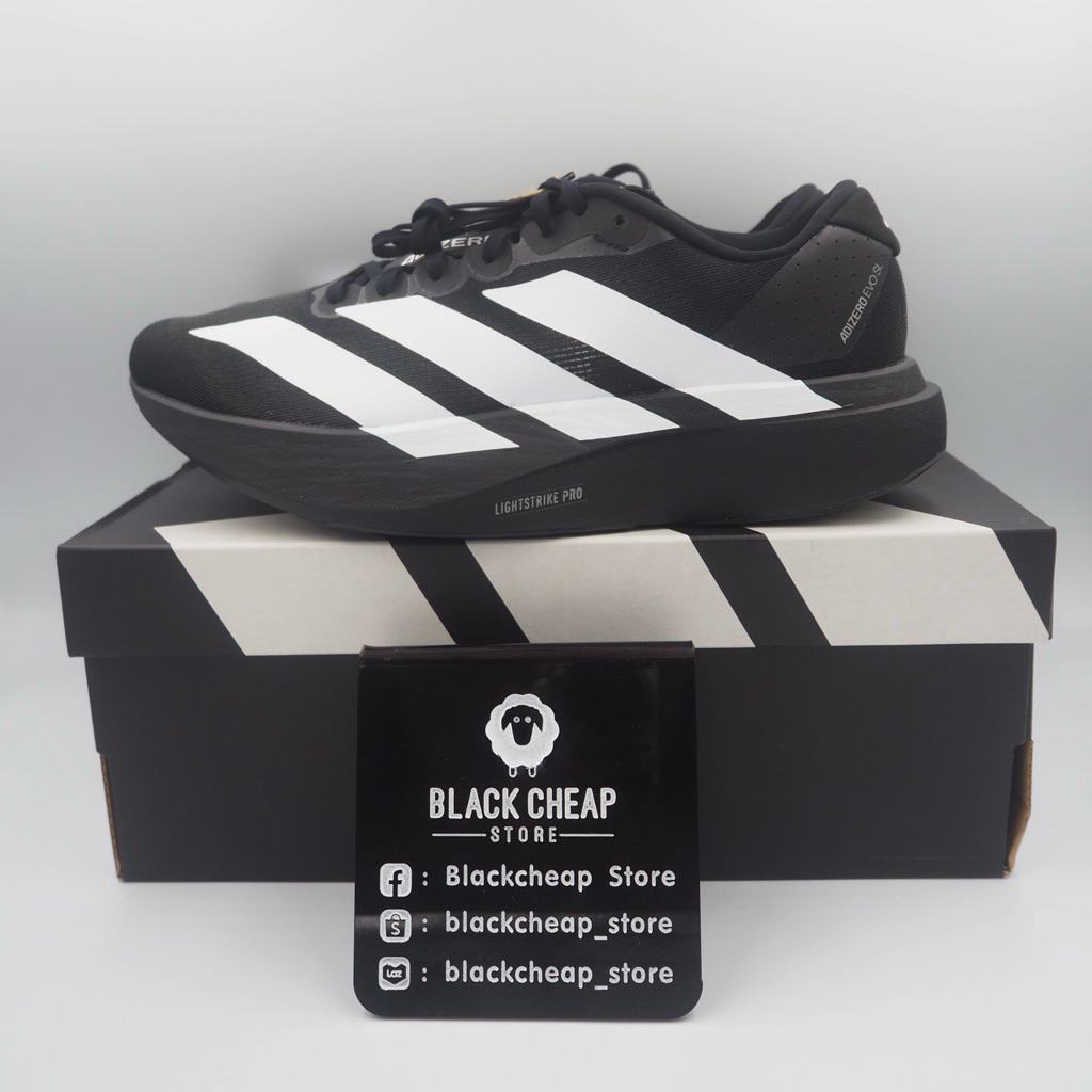 พร้อมส่ง (ของแท้ 100%) Adidas Adizero Evo SL Black/White (JP7149) รองเท้าวิ่ง เบามาก