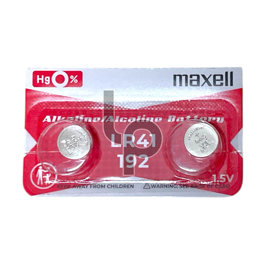 (1 ก้อน) ถ่านกระดุม LR41,AG3 ยี่ห้อ MAXELL