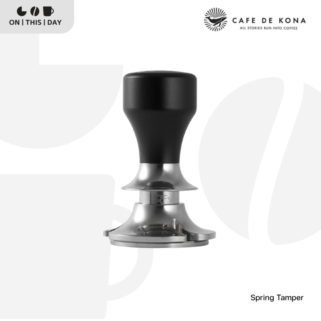 CAFEDE KONA Spring Tamper สามารถตั้งความสูงของระดับการแทมป์ได้ ขนาด 58 mm