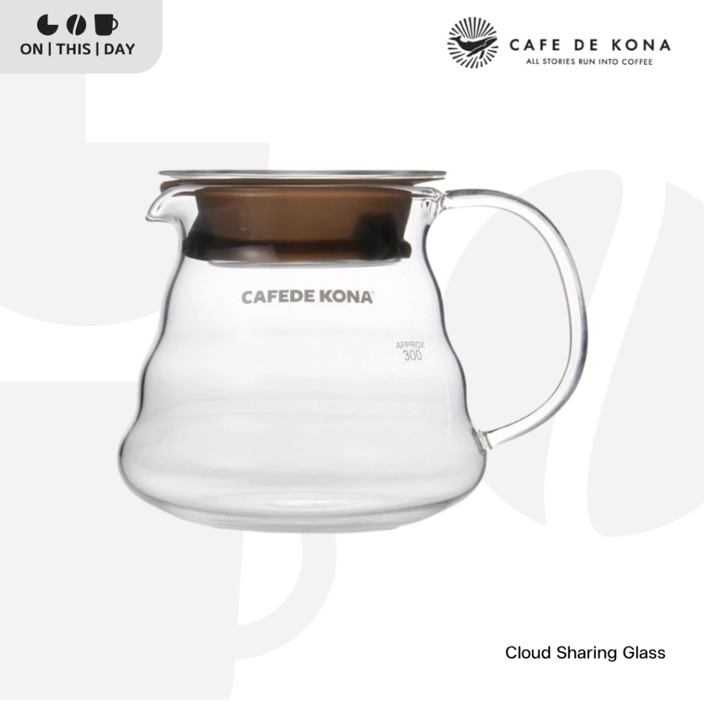 CAFEDE KONA Cloud Sharing Glass Coffee Pot เหยือกดริป ขนาด 360/600 ml
