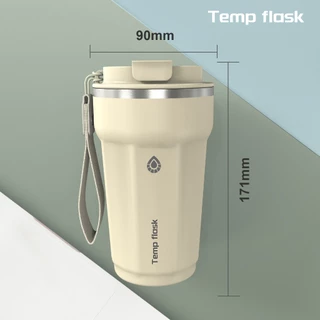 Temp flask 304กระบอกน้ำสแตนเลสพร้อมฝาปิด รักษาความร้อนและเย็น แก้วเก็บอุณหภูมิ ของขวัญปีใหม่