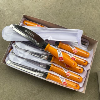 มีดปอก อเนกประสงค์ มีดปอกเปลือก ด้ามส้ม 3 ขนาด กล่องละ 12 ชิ้น