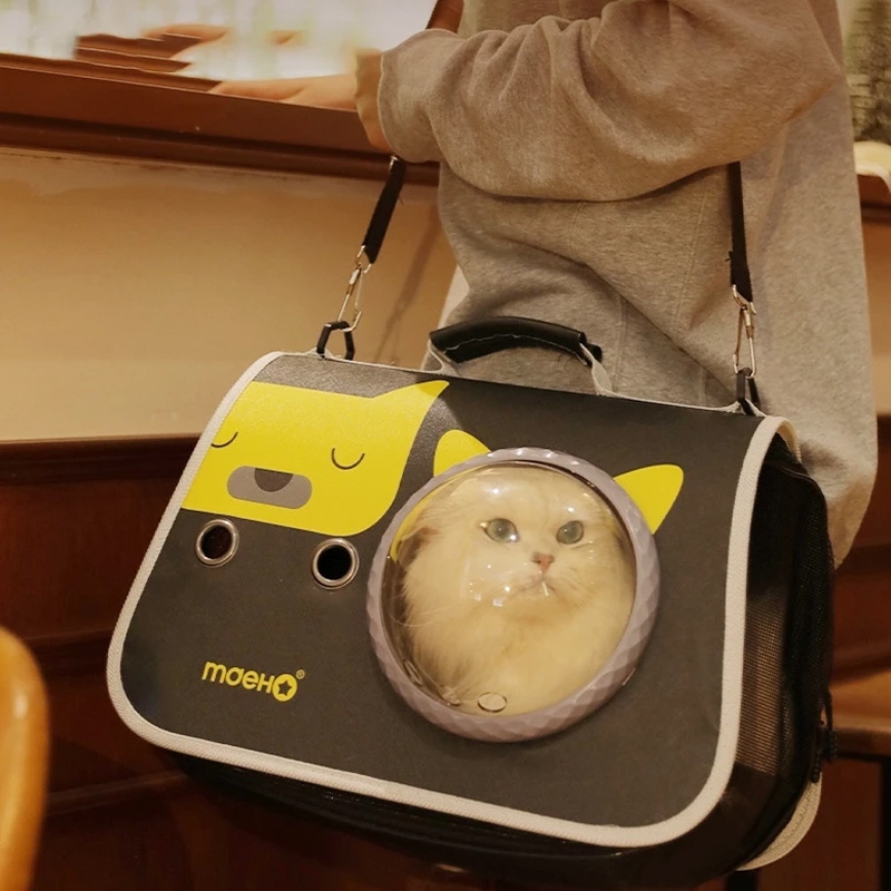 กระเป๋าใส่สัตว์เลี้ยง Pet Bag กระเป๋าแมว เป้สัตว์เลี้ยงกระเป๋า ใบใหญ่มาก พับเก็บได้ ระบายอากาศได้ เป้แมว สุนัข รูปที่ 6