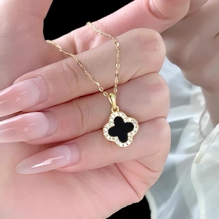สร้อยคอรูปใบไม้ สำหรับผู้หญิง สไตล์ชาแนล ทันสมัย และสง่างาม โซ่กระดูกไหปลาร้า เหมาะสำหรับผู้หญิง X357