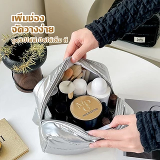 กระเป๋าเครื่องสำอาง แบบพกพา ค์นุ่มนิ่ม อเนกประสงค์ ความจุขนาดใหญ่ กันน้ำ