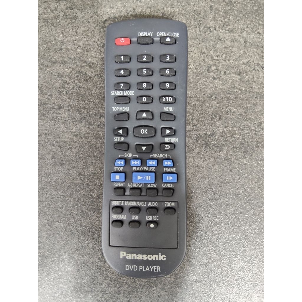 รีโมทPanasonic DVD ใช้กับเครื่องเล่นดีวีดี โดยเฉพาะรุ่น S500 S700 ของแท้มือสอง