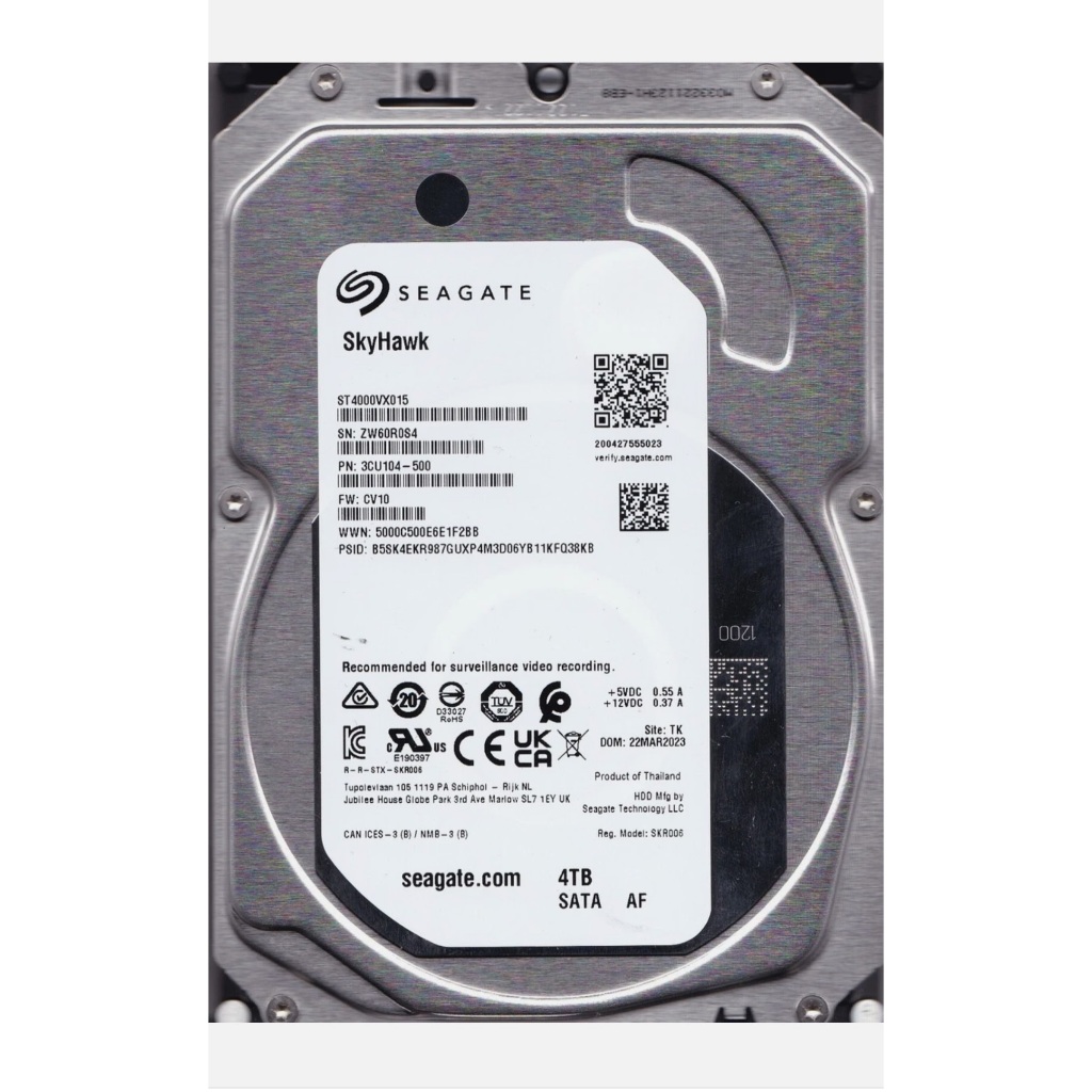 Seagate SkyHawk HDD 4TB ST4000VX015 5400RPM