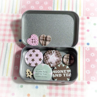 ⭐SET button badge⭐ เข็มกลัดน่ารัก (4ชิ้น) ขนาด 32 mm 🇹🇭 ส่งจากไทย