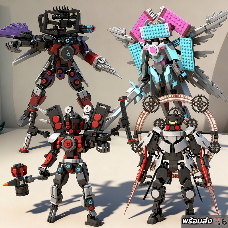 เร โก้ ตัวต่อ ทีวีแมน camera man speaker man lago tv man 6 ปีขึ้นไป skibidi toilet Building Blocks