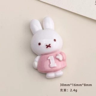 ร้านไทย 🐰🎧 ตัวติดรองเท้าลายน้องมิฟฟี่ เซ็ต 6 ชิ้น (n.55)