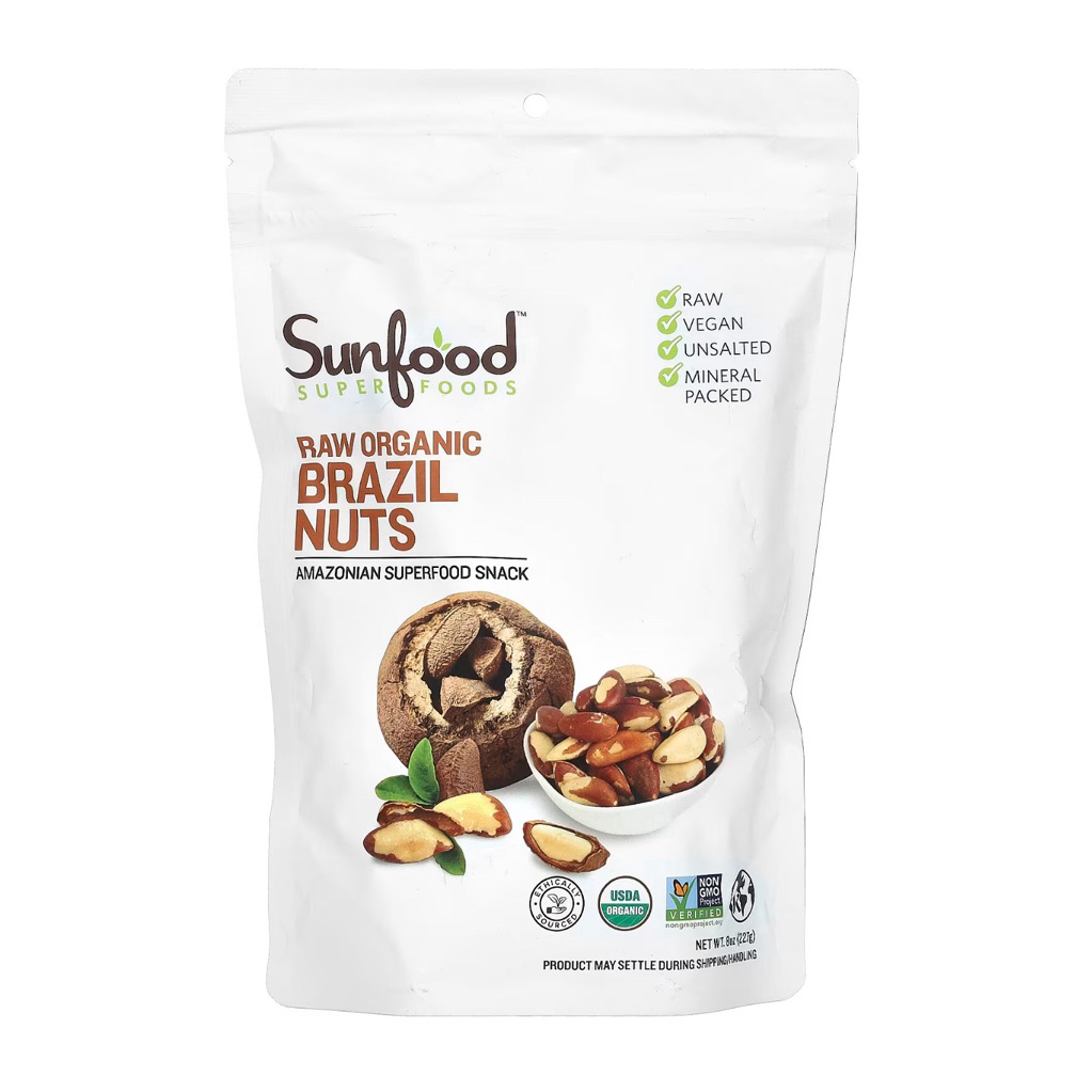 Organic บราซิลนัท ( Brazil Nuts ) 227g หรือ284g หรื Pecans 340g