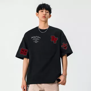 ChillTee📦เสื้อวินเทจOVERSIZEมินิมอล ผ้าCOTTONไม่หดตัว ใส่สบาย สตรีทแฟชั่นT-shirt ลาย "DEKKRY"เสื้อยืดชาย【COD】