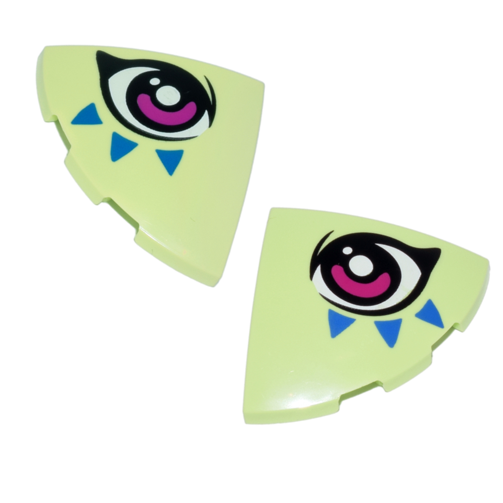 ชิ้นส่วนเลโก้ Lego Part Slope, Curved 3 x 3 Corner Round... Pattern (76797pb02L + R) ราคา/คู่