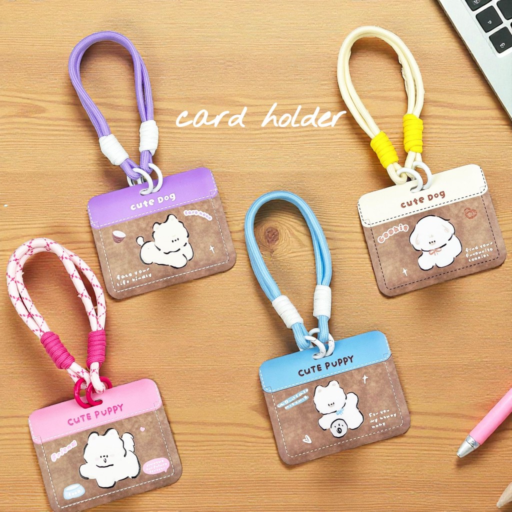 [พร้อมส่ง] Card Holder ที่ใส่บัตรลาย Puppy dog แนวนอน สำหรับคีย์การ์ด บัตรโดยสาร บัตรนักเรียน บัตรพนักงาน ฯลฯ Biangels - รูปที่ 5