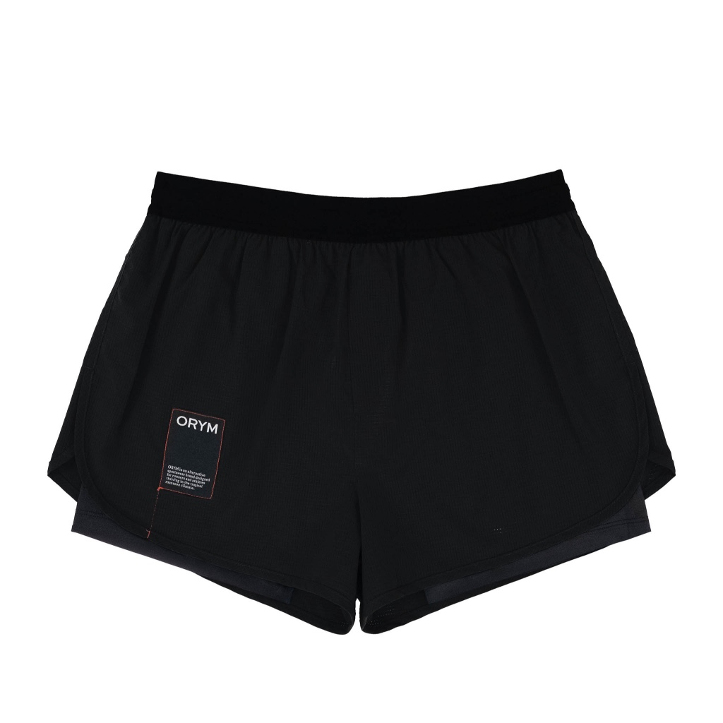 ORYM TWO LAYER SHORTS BLACK