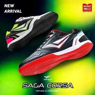 รองเท้าฟุตซอล Wingz รุ่น Saga Corsa New Collection 2025 รองเท้าฟุตบอล น้ำหนักเบา สวมใส่สบาย MINI MALL FOOTBALL CLUB