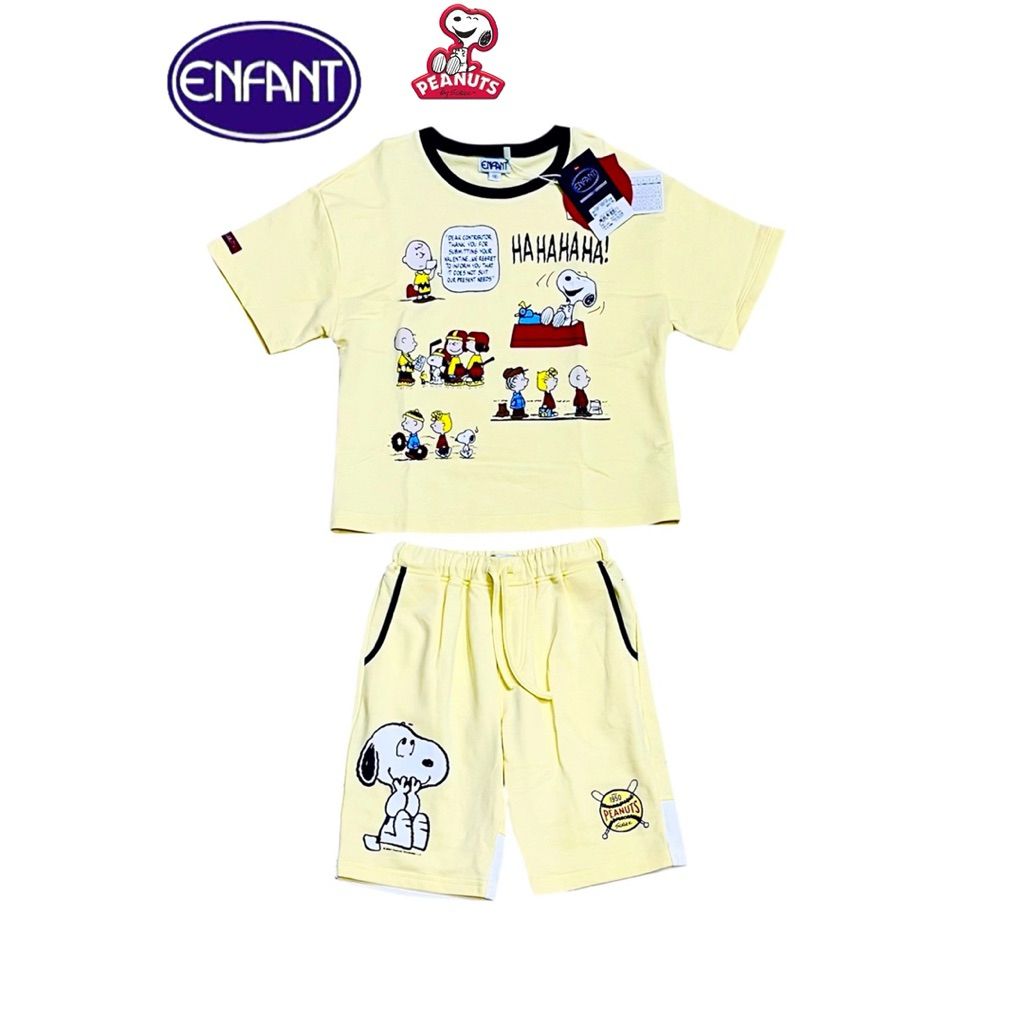 Enfant X Snoopy New Collection ชุดเซ็ต ชุดเที่ยวเด็ก ลายใหม่ สำหรับเด็กอายุ 110,