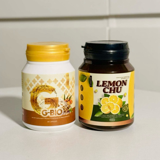 🔥ส่งฟรี 🔥G-Bio1 กระปุก + Lemon Chu1กระปุก (เซตขายดี เเนะนำ คนเริ่มทานคู่)