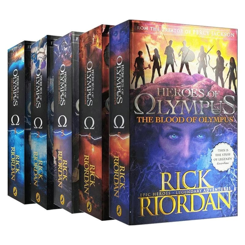 English Heroes of Olympus New Edition Percy Jackson Season 2 5-Volume Set Youth Fantasy Adventur