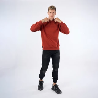 DAVIE JONES [BE FEARLESS] เสื้อสเวตเตอร์ผู้ชาย Logo Regular Fit Sweater สีส้ม ดำ เขียว ครีม SW0079